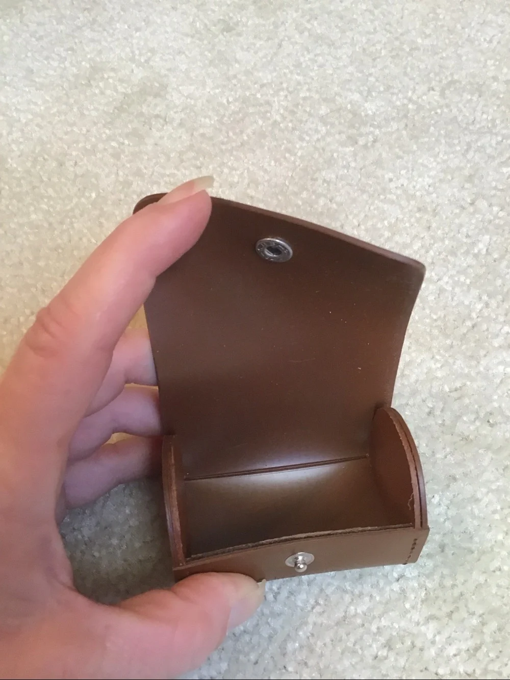 Vintage Kern-Paillard Bolox Lens Case, Genuine Brown Leather
